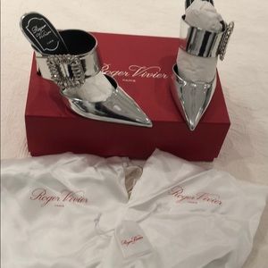 Roger Vivier mule with strass buckle